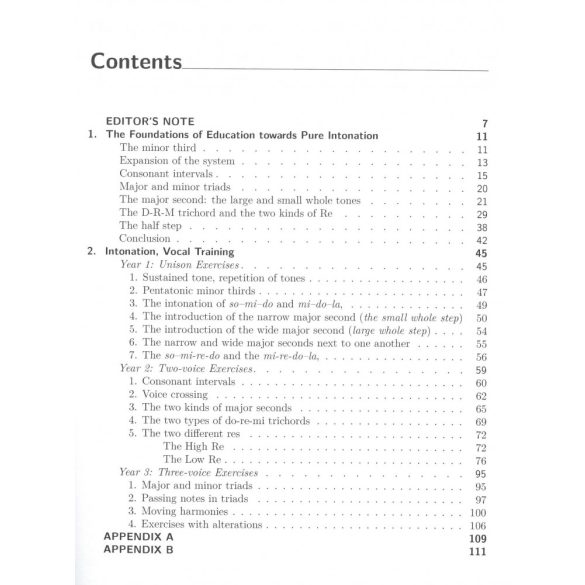 KARDOS, Pál: Intonation and Vocal Training in Choir