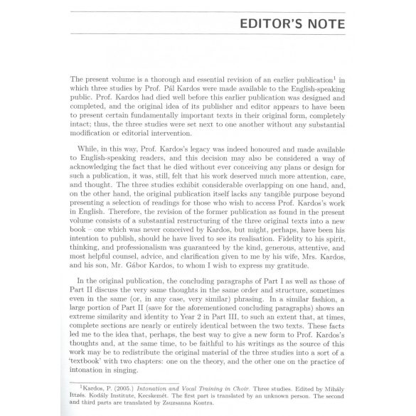 KARDOS, Pál: Intonation and Vocal Training in Choir (pdf)