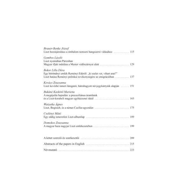 Liszt és magyar kortársainak kapcsolata Magyarország művelődéstörténetének türkében
